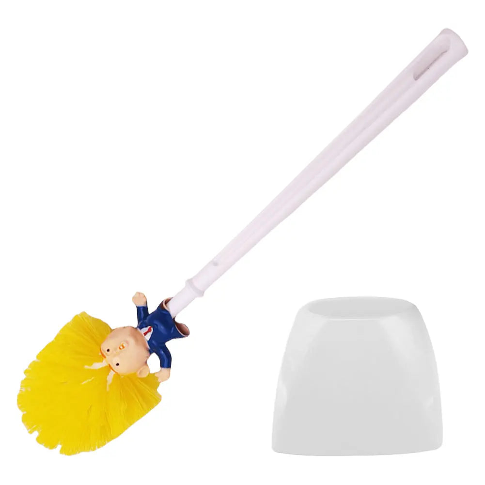 Donald Trump Bathroom Cleaning Brush Funny Trump Toilet Cleaning Brush Novelty Gifts Toilet Bowl Brush Bathroom Cleaning Tools