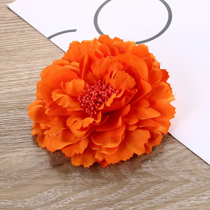Spring Summer Simulated Peony Flowers Hair Claw Clip Headdress Women Girls Korean Sweet Colored Floral Hairpin Hair Accessories