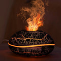 2024 New Simulated Flame Humidifier Colorful Night Light Ultrasonic Atomization Can Add Essential Oil Small Aromatherapy Machine