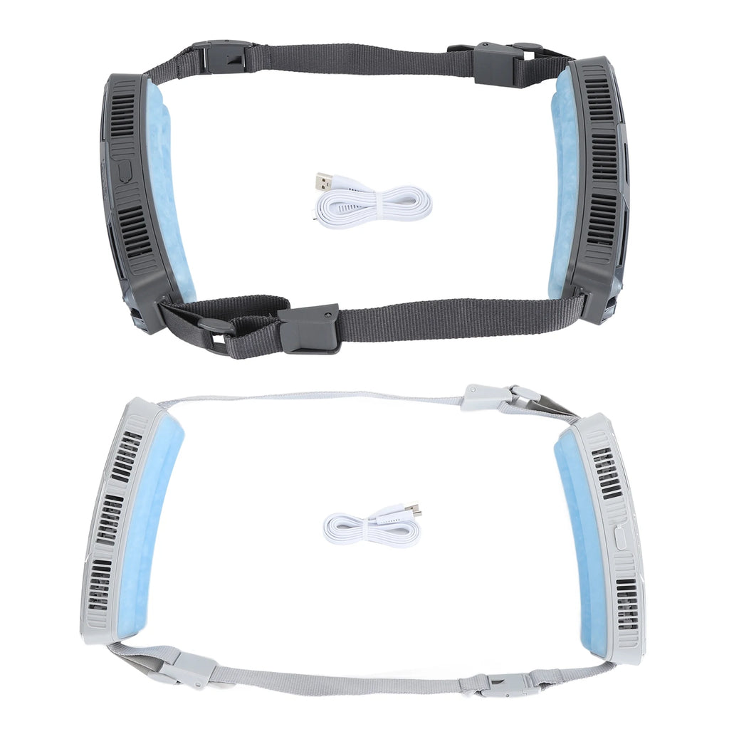 New ice belt fan Smart Portable Hanging Waist Fan Mini Usb Cooling Ice Outdoor Sport Fan Portable Small Fan Summer Cooler