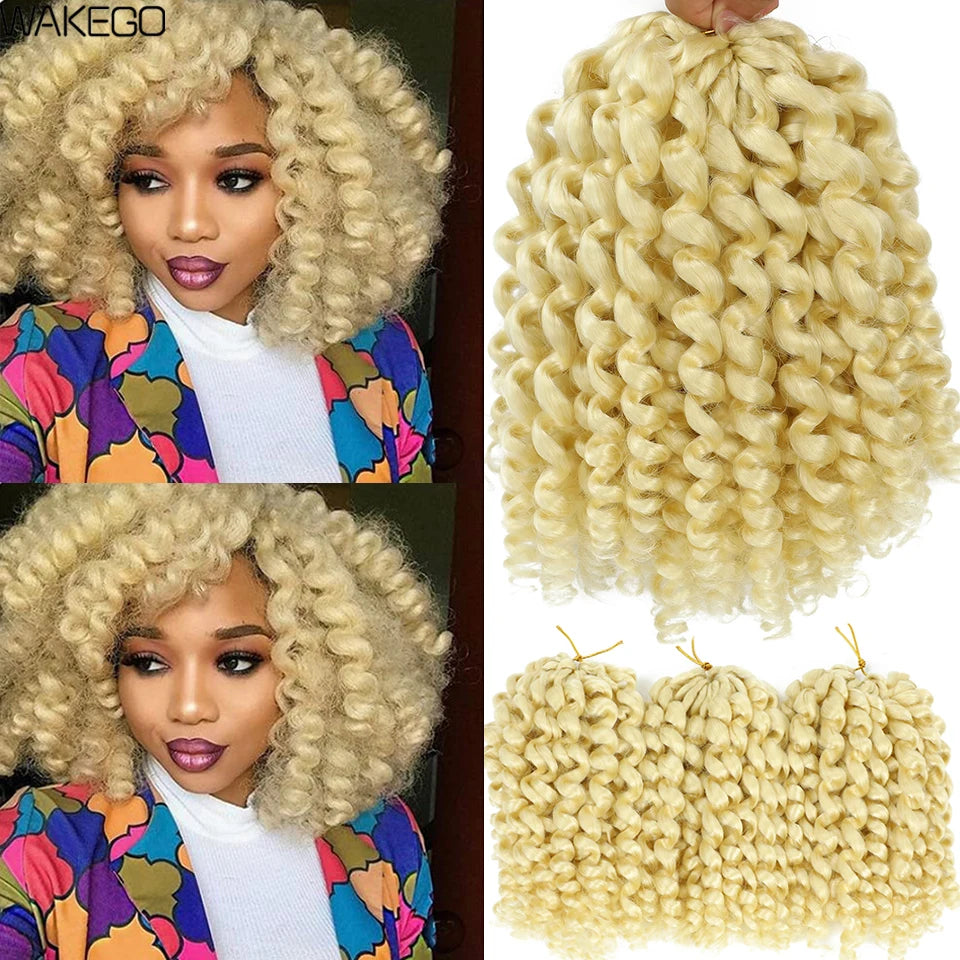 Jamaican Bounce Crochet Hair 8 Inches Curly