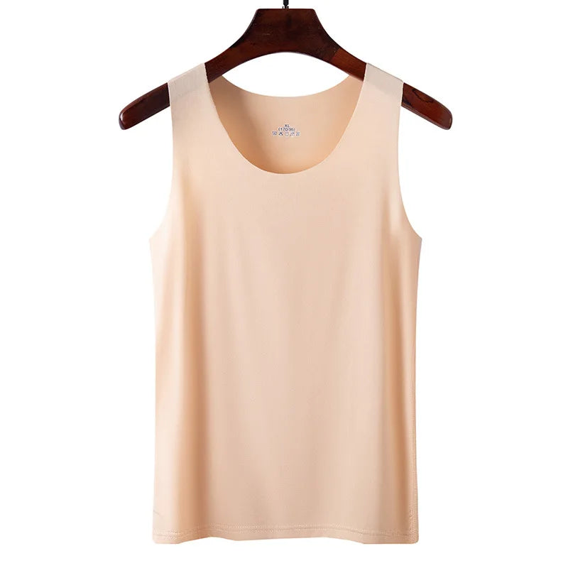 Women Tank Y2k Ice Silk Seamless Vest