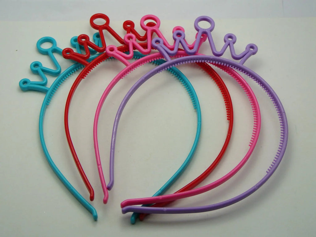 Plastic Crown Hair Tiara Princess Headband 10pcs