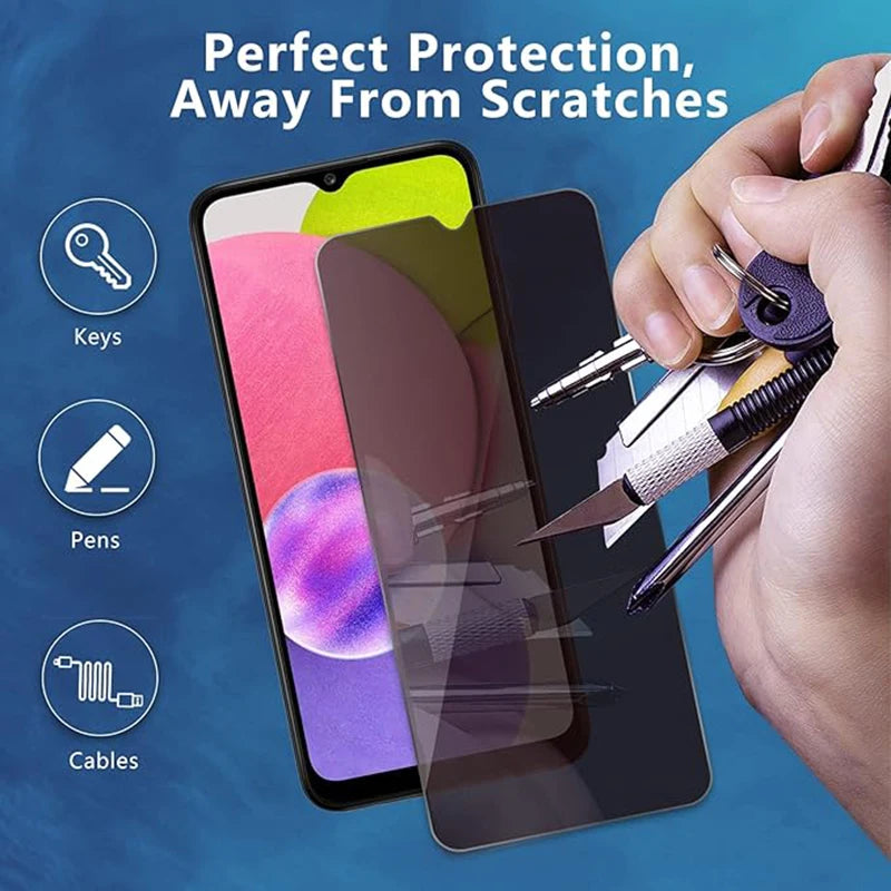 Privacy Screen Protector for Samsung Galaxy A15 A35 A55 A05 Anti-Spy Protective Glass For Samsung A14 A35 A54 A12 A17 A16 A26