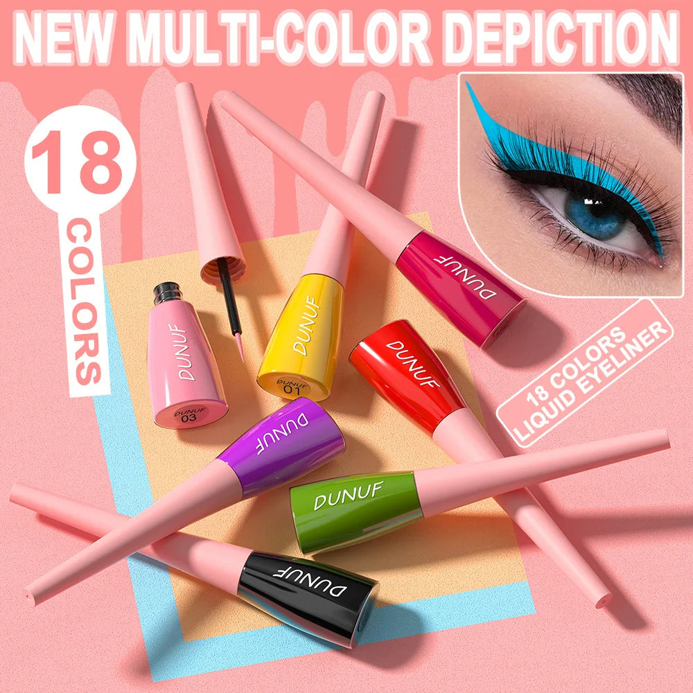 Colourful Liquid Eyeliner Waterproof Matte 7ML