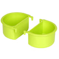 New 2pcs Bird Food Feeding Dish Easy to Install Bird Cage Feeder Bowl for Small Animals Budgie Parrot Parakeets Lovebirds