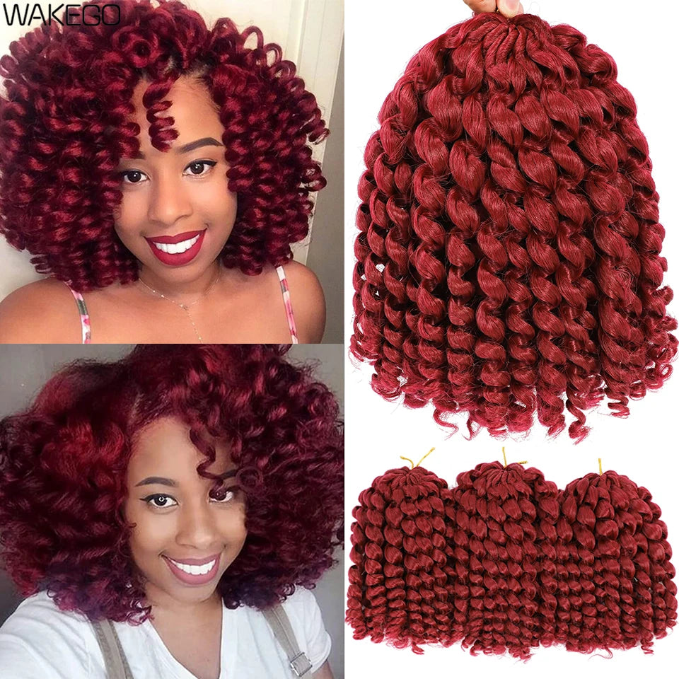 Jamaican Bounce Crochet Hair 8 Inches Curly