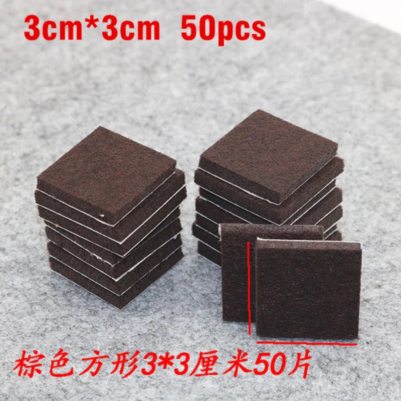 20mm Felt Chair Leg Pads 5mm Thick Floor Scratch Protector Mat Mute Non-slip Self Adhesive DIY Furniture Accessories