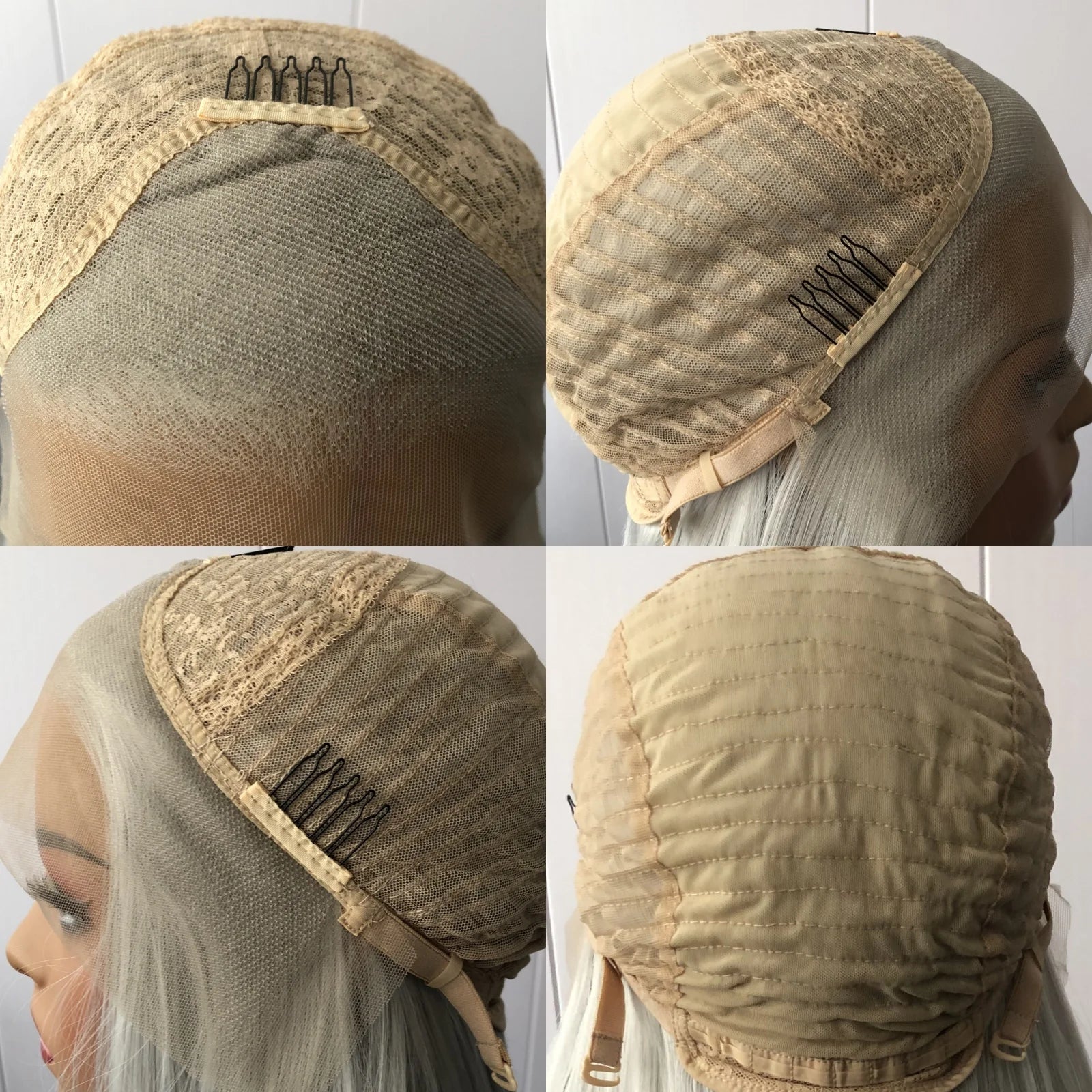 Silver Grey Lace Front Wig Synthetic Lace Wig Glueless Body Wave Long Wavy Silver Wig Body Wave Long Grey Hair Wigs for Women