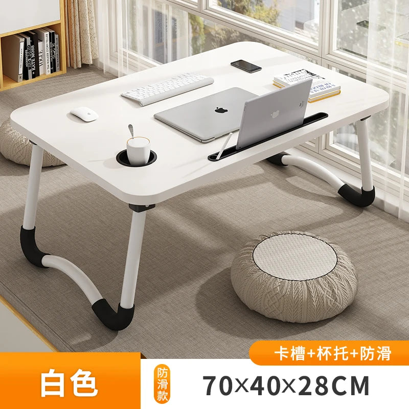 Bed Desk Lazy Portable Computer Desk Home Folding Table Bedroom Bay Window Sitting Small Table Student Dormitory Study Table