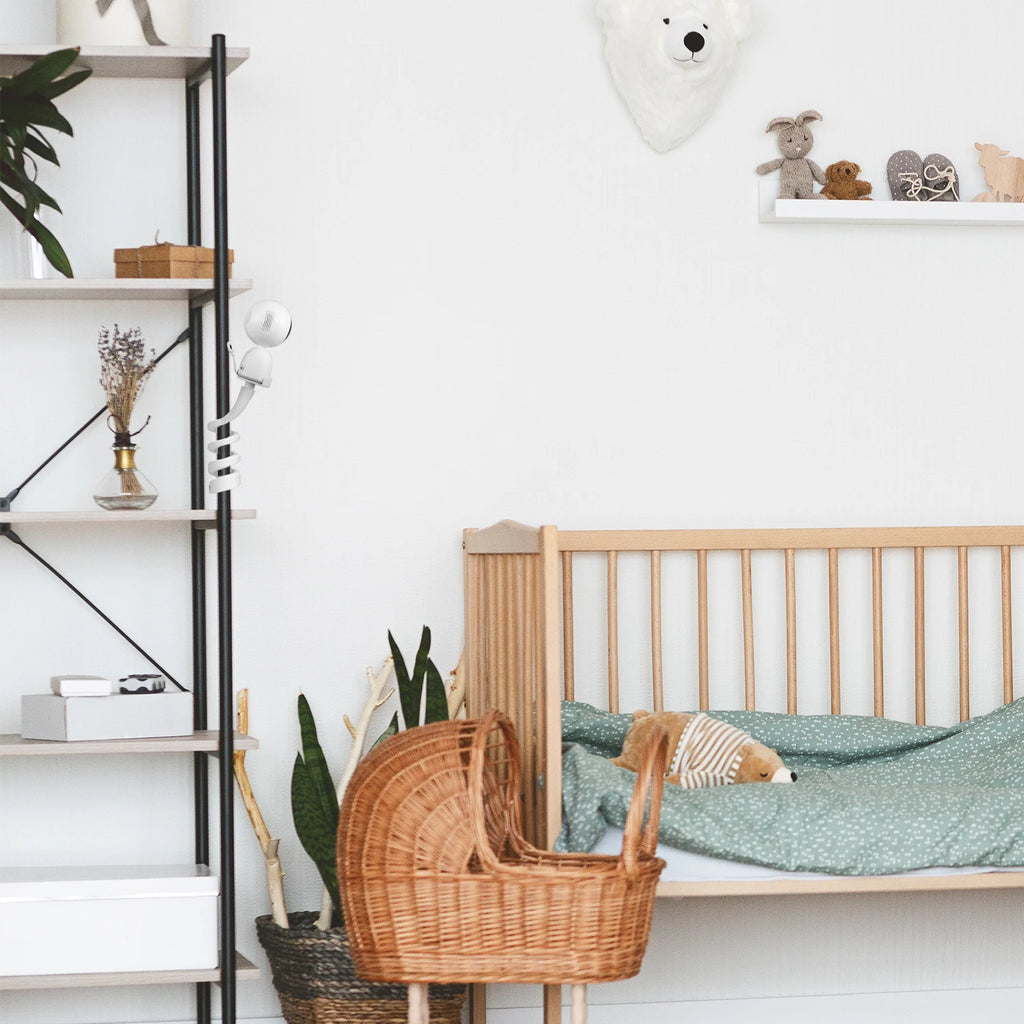 Flexible Twist Mount Bracket for eufy Security 720P Video Baby Monitor Camera,Attaches to Crib Cot Shelves or Furniture