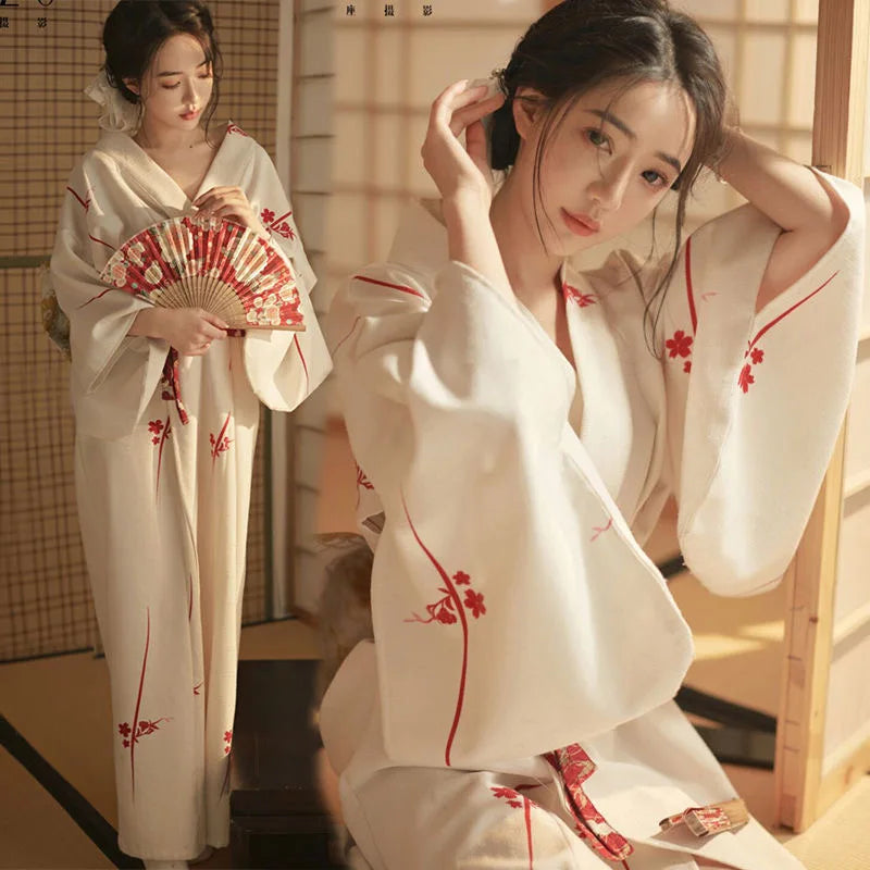 Kimono Women Japanese Traditional Yukata Haori Kimonos Cosplay Blouse Gown Female Summer Fashion Photography Clothes Party Dress