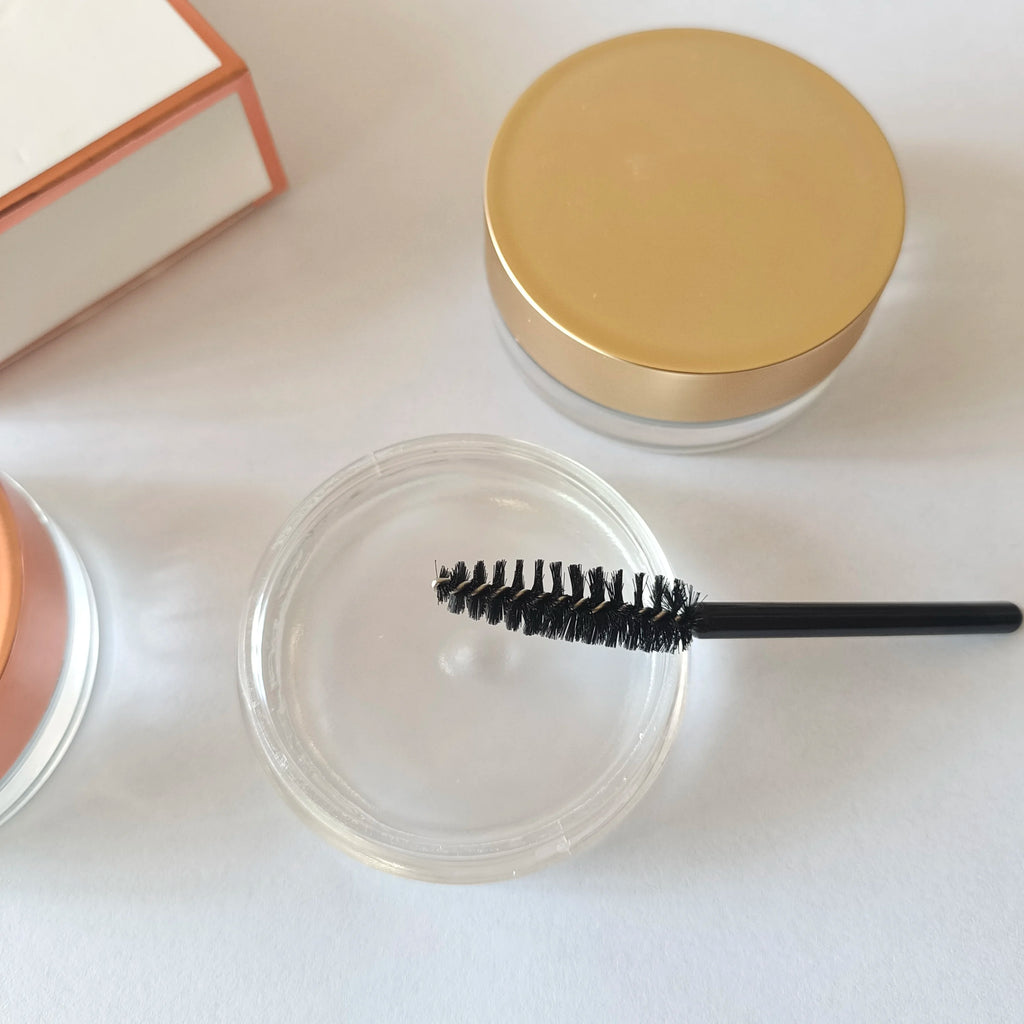 Custom Soft Shaping Eyebrow Soap Styling Gel Private Label with Brush Natural Waterpoof Brows Wax Bulk Eye Brow Makeup Tools
