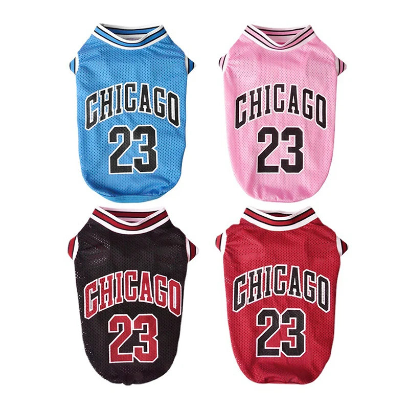 Dog Basketball Jersey Mesh Breathable XS-5XL