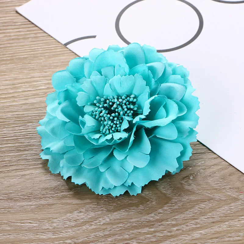 Spring Summer Simulated Peony Flowers Hair Claw Clip Headdress Women Girls Korean Sweet Colored Floral Hairpin Hair Accessories