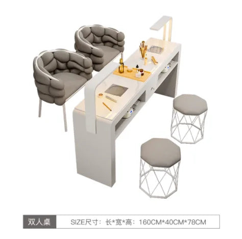 Professional Manicure Tables Rest Salon Portable Table Nails Designer Aesthetic Hair Furniture Desk Nageltisch Station Chair