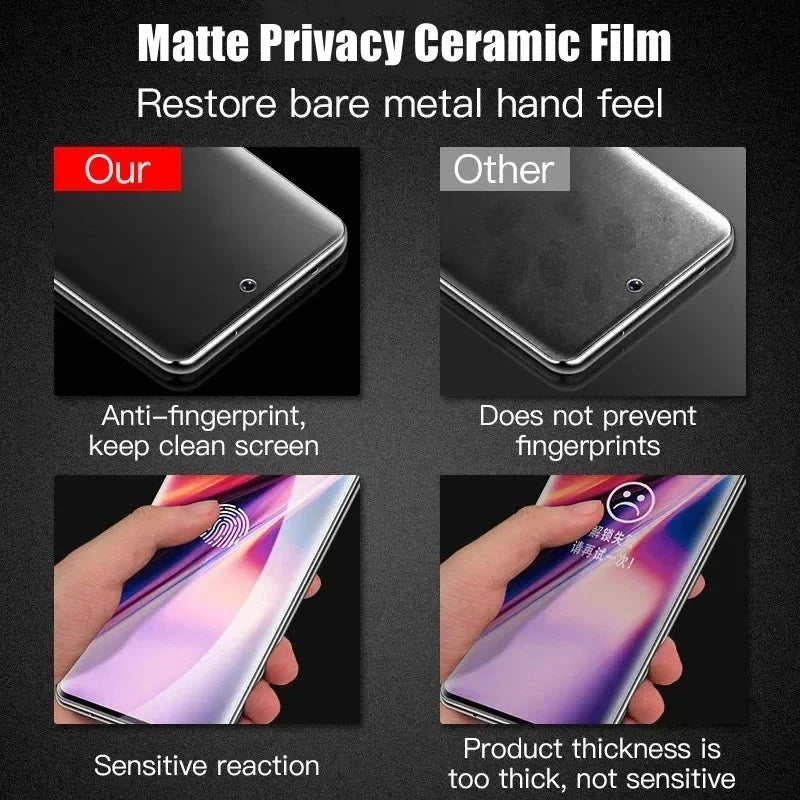 Samsung Galaxy S24/S23 Privacy Skärmskydd - 3-pack Ceramic