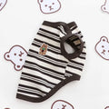 Cotton Rib Dog Shirt Stripe Vest Small Dogs