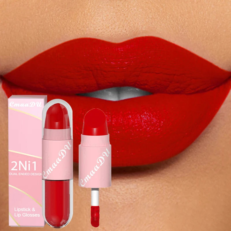 2 in 1 Matte Lipstick Liquid 18 Colors