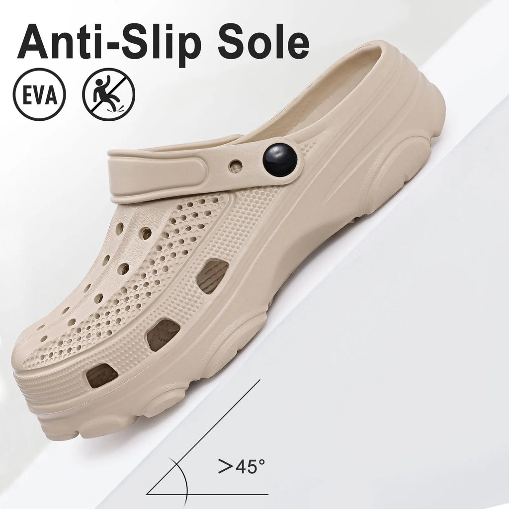 Pallene Women's Garden Clogs Shoes Fashion Summer Sandals Unisex Beach Slippers Comfort Soft House Slippers With Arch Support