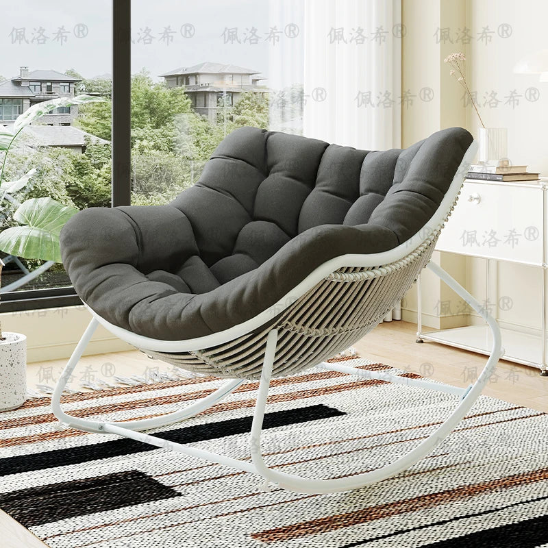 Balcony Indoor Living Room Chairs Nordic Footrest Recliner Bedroom Living Room Chairs Grey Lounge Silla Nordica Furniture Set