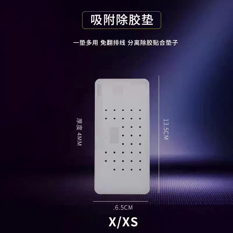 E-FIXIT Silicone Suction Rubber Mat Unbent Flex Cable OCA Glue Cleaning Pad For iPhone X XS Max XR 11 12 Mini 13 Pro 14 Plus
