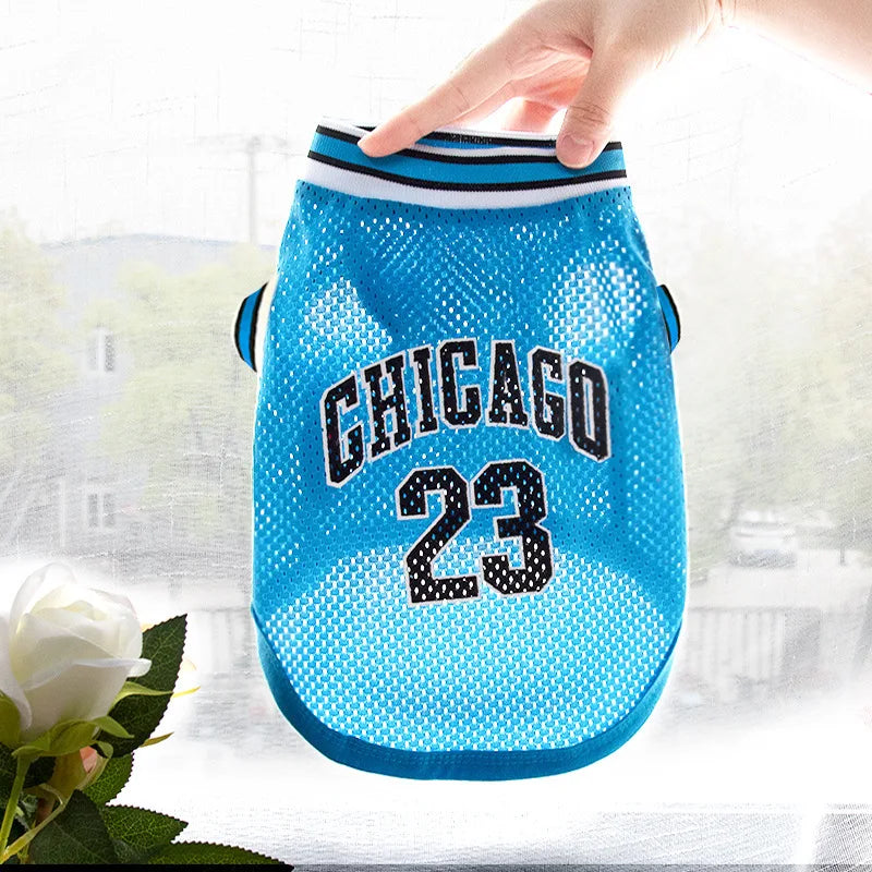 Dog Basketball Jersey Mesh Breathable XS-5XL
