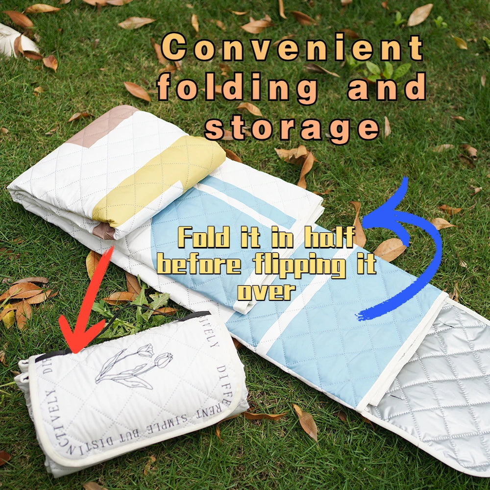 Outdoor Camping Picnic Table Portable Garden Camping Picnic Mat Folding Portable Multiple Color  Beach Mat