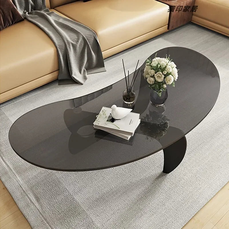 Modern Transparent Coffee Tables Nordic Simple Living Room Glass Coffee Tables Balcony Restaurant Home Furniture Couchtisch FYCT