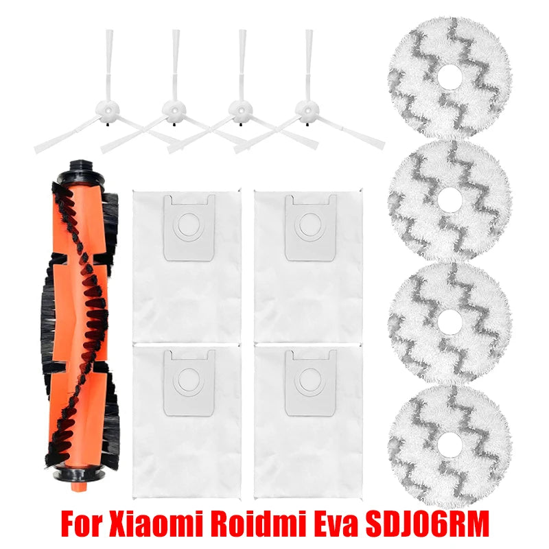 For XiaoMi RoidMi EVA Self-Cleaning Emptying Robot Vacuum SDJ06RM Spare Parts Hepa Filter Side Main Brush Mop Cloths Accessories