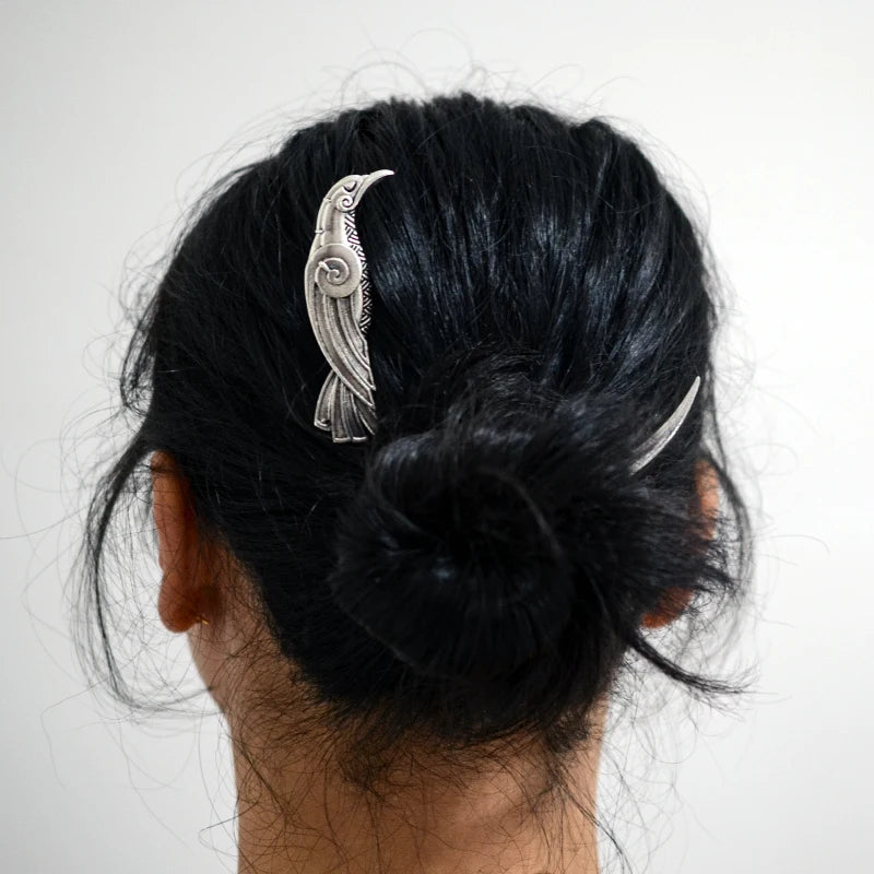 Filigree Celtics Moon Hair Forks For Women Viking Raven 3D Mandala Yoga Hair Sticks Unique Design Hairpin
