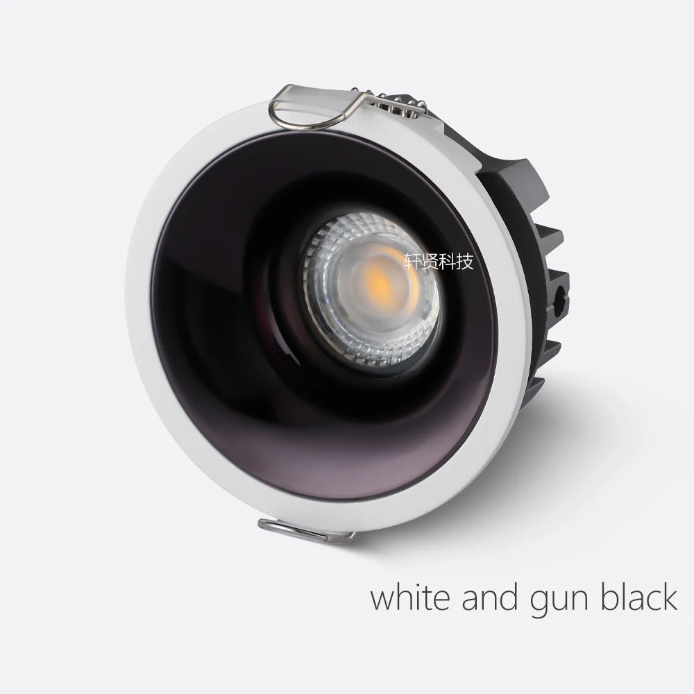 Zigbee DALI Recessed Smart LED COB Spotlight 5 CCT Switchable Ultra Thin Anti-glare Dimmable High CRI 95 Aluminum Ceiling Lamp