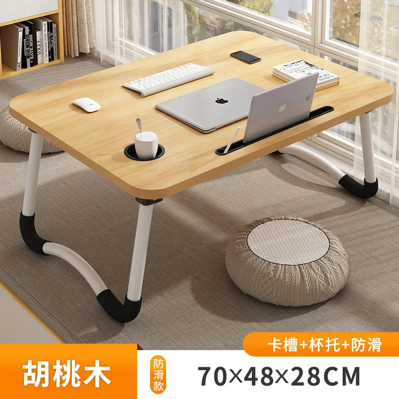 Bed Desk Lazy Portable Computer Desk Home Folding Table Bedroom Bay Window Sitting Small Table Student Dormitory Study Table