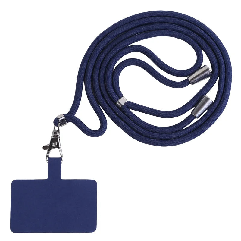 NEW Adjustable Phone Lanyard Detachable Neck Cord Lanyard Strap Carabiner Compatible Pendant With Card For Mobile Key Fob Colors