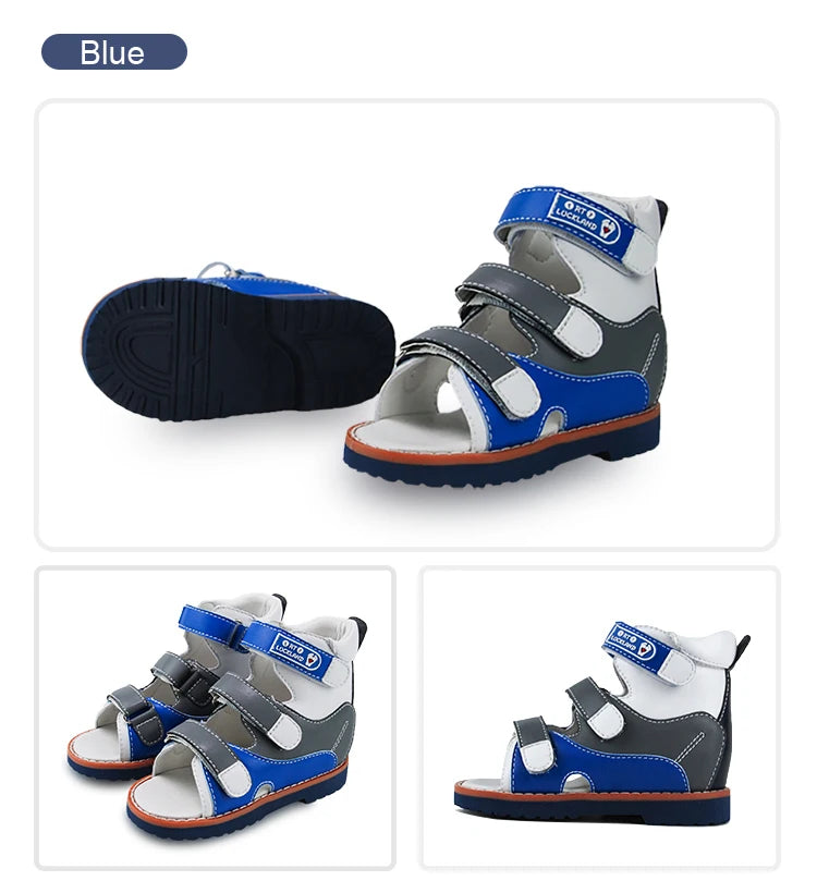 Ortoluckland Baby Boys Sandals New Children Orthopedic Flatfeet Shoes Summer Toddler  Arch Support Footwear Size20 To36