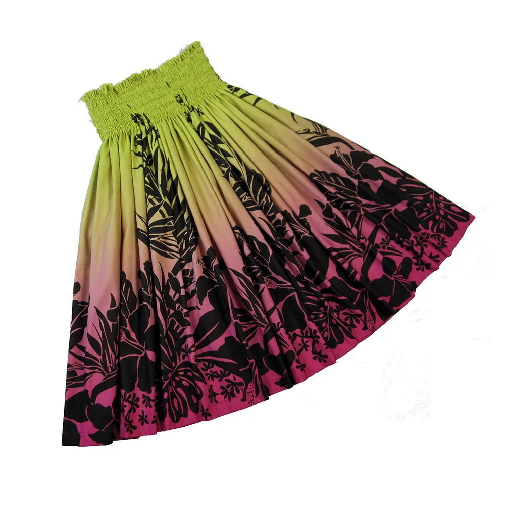 2025 Summer Hawaii Hula Dance Single Pa'u Skirt Floral Print Women Wear Paw Skirt Party Decoration Fashion Performace Dress
