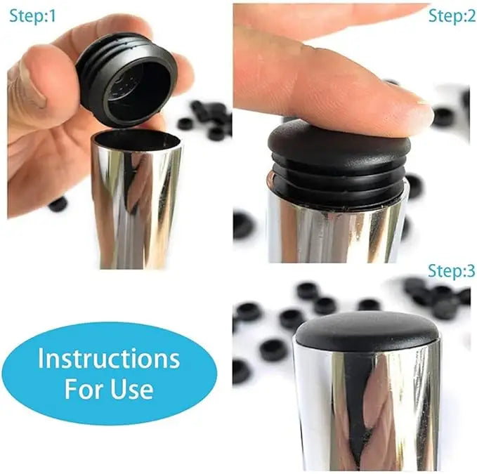 8pcs Round Plastic Pipe End Cap Inserts