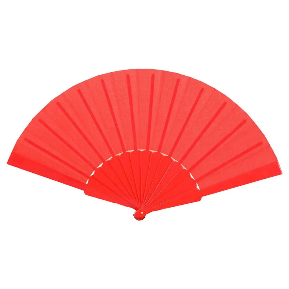 Floral Lace Folding Fan Solid Color Strong Structure Portable Handheld Fan For Weddings Parties Travel Portable Women Fans