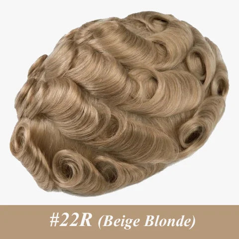 Permier Male Hair Prosthesis Ultra-Thin 0.03mm Skin Wigs for men 6" Men's capillary prothesis Toupee 100% Human Hair Men's Wig