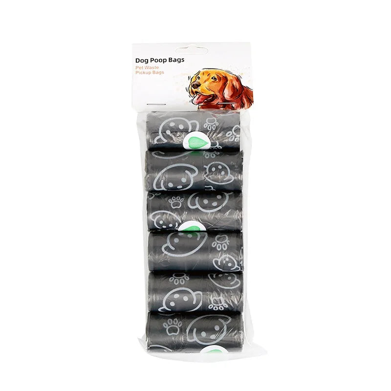 2/20 Rolls Tea Aroma Eco-Friendly Vest Style Pet Garbage Bag Dog Poop Bag Bags Cleaning WasteDisposable Trash Pouch Portable Bag