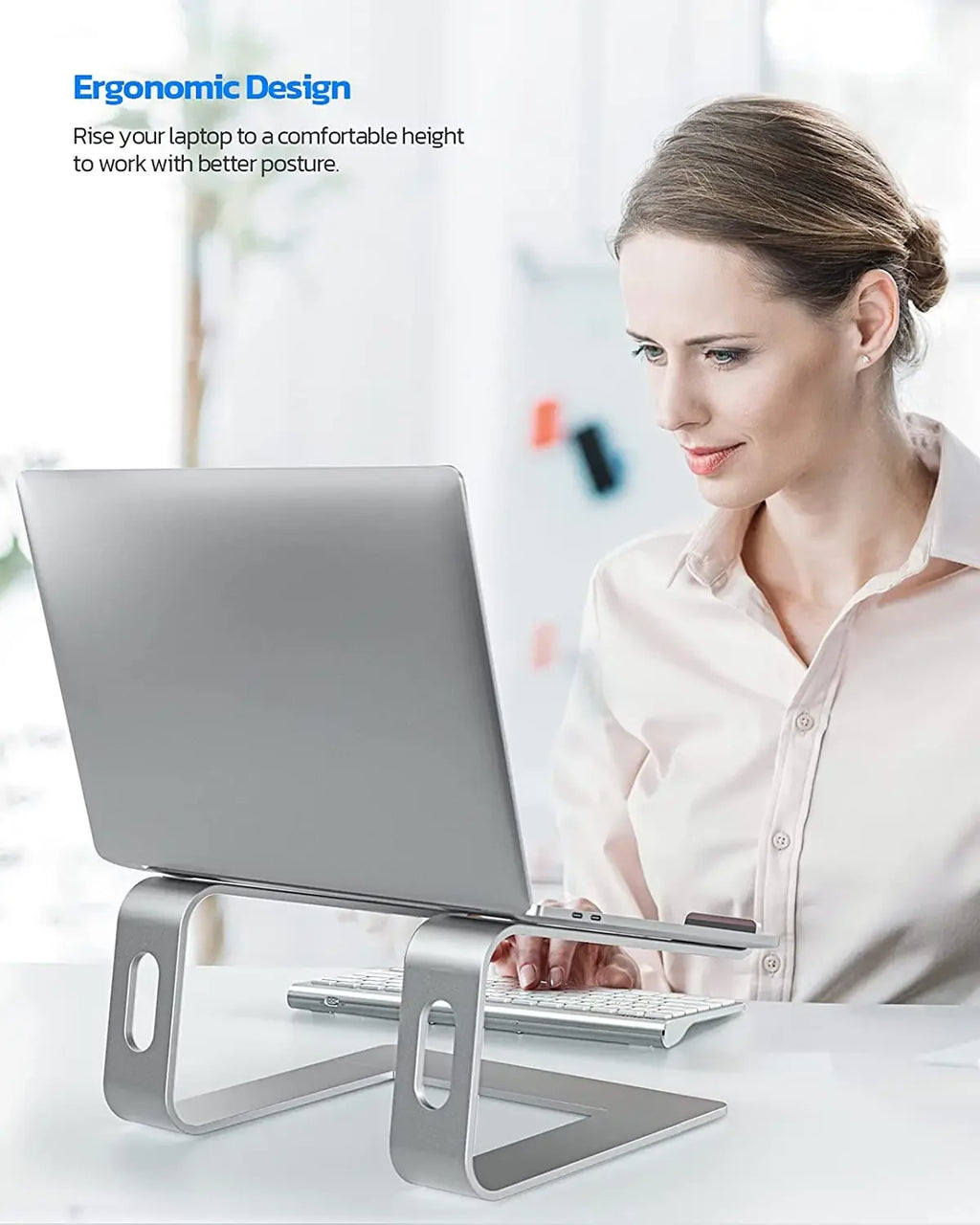 Ergonomic Aluminum Laptop Stand