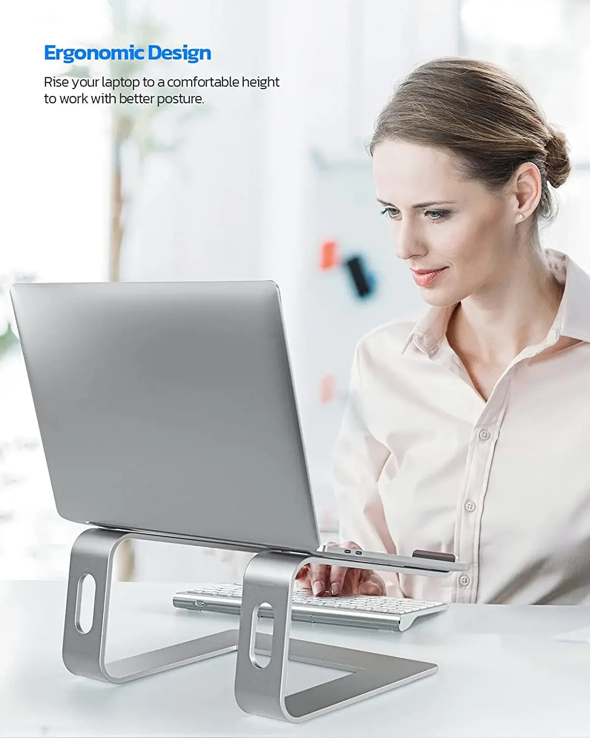 Ergonomic Aluminum Laptop Stand