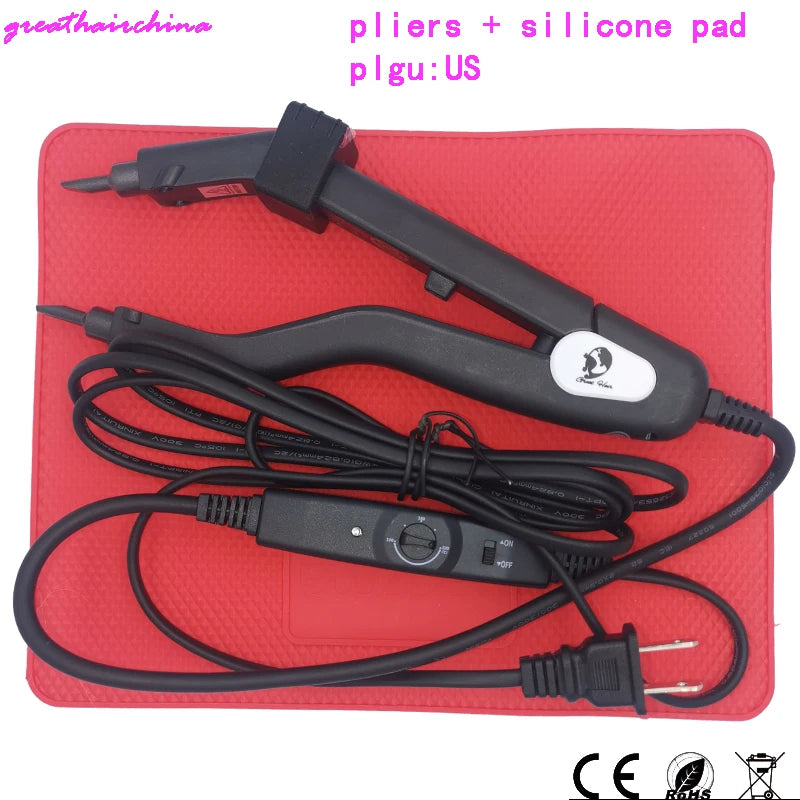 1Pcs Adjustable Temperature 220℃ Professional Hair Extension  Fusion Iron Heat Hair Connectors  Keratin Melting Tool