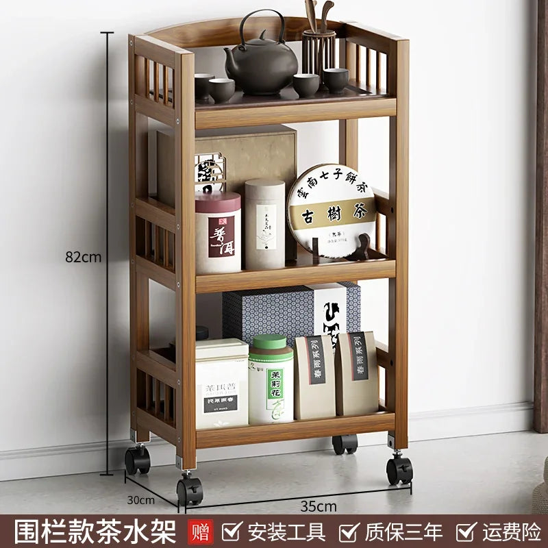 Multifunctional Living Room Center Table Drawer Design Bedside Table Universal Pulley Side Table All-match Scene Home Furniture