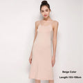 Summer Full Slips Dress For Women Soft Modal Sleeveless Underskirt Petticoat Inner Sling Dress Full Slip Women Under Dress