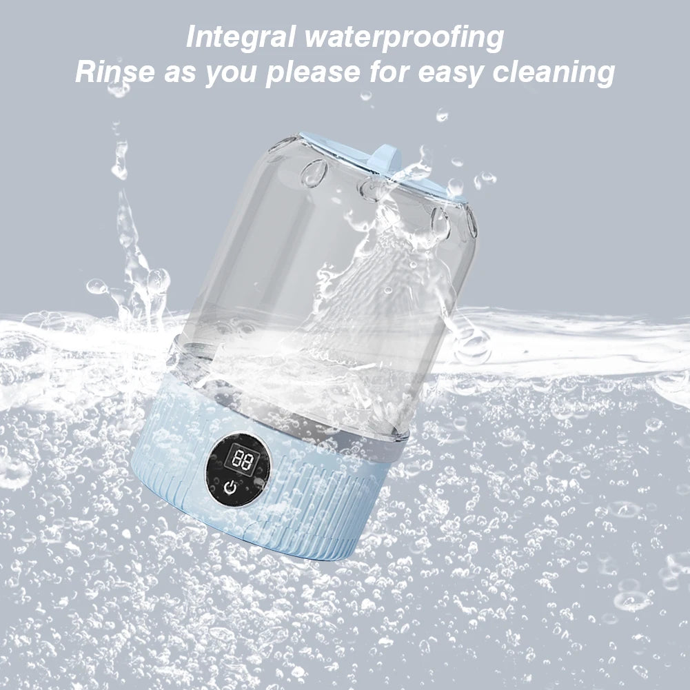 Underwear Washer with Laundry Cup Cordless Small Washing Machine Rechargeable Mini Special Washer for Travel Home and Dormitory