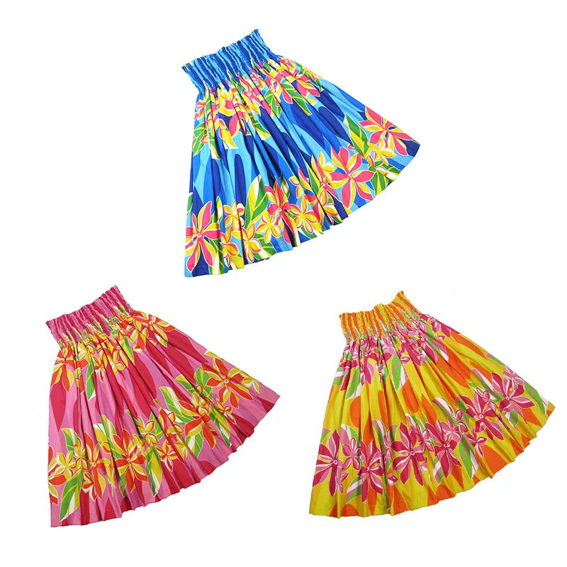 2025 Summer Hawaii Hula Dance Single Pa'u Skirt Floral Print Women Wear Paw Skirt Party Decoration Fashion Performace Dress