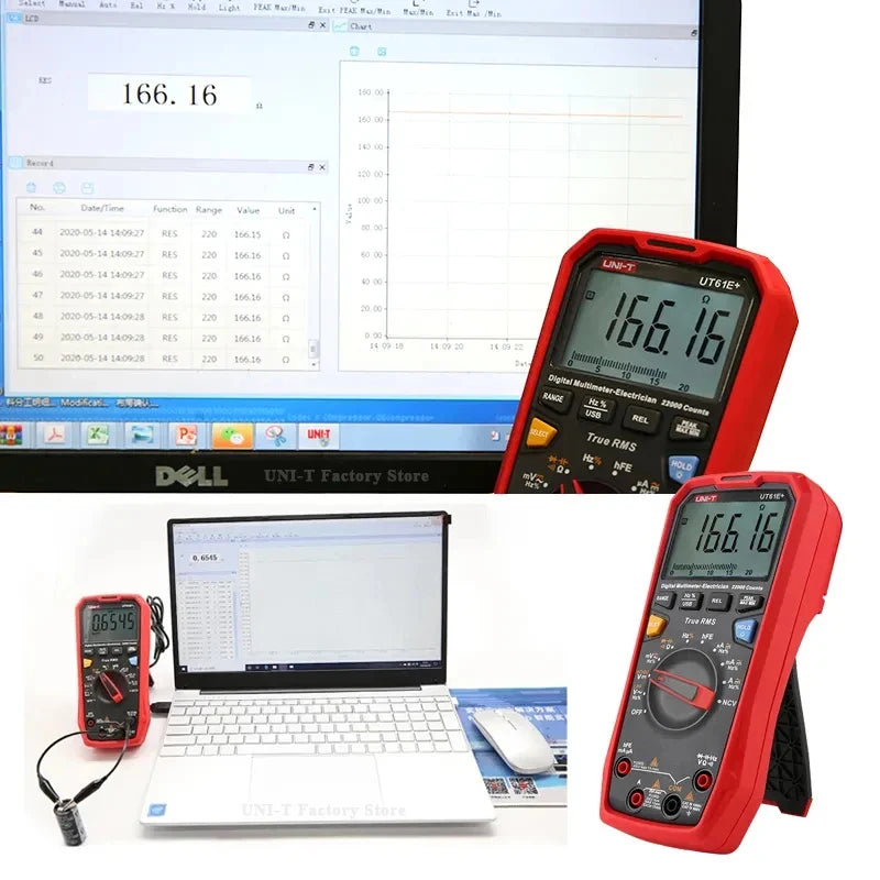UNI-T UT61B UT61D UT61E Plus Smart Multimeter Analog & Digital Polymer Electrician Tester Voltmeter Ammeter Electric Multi Meter
