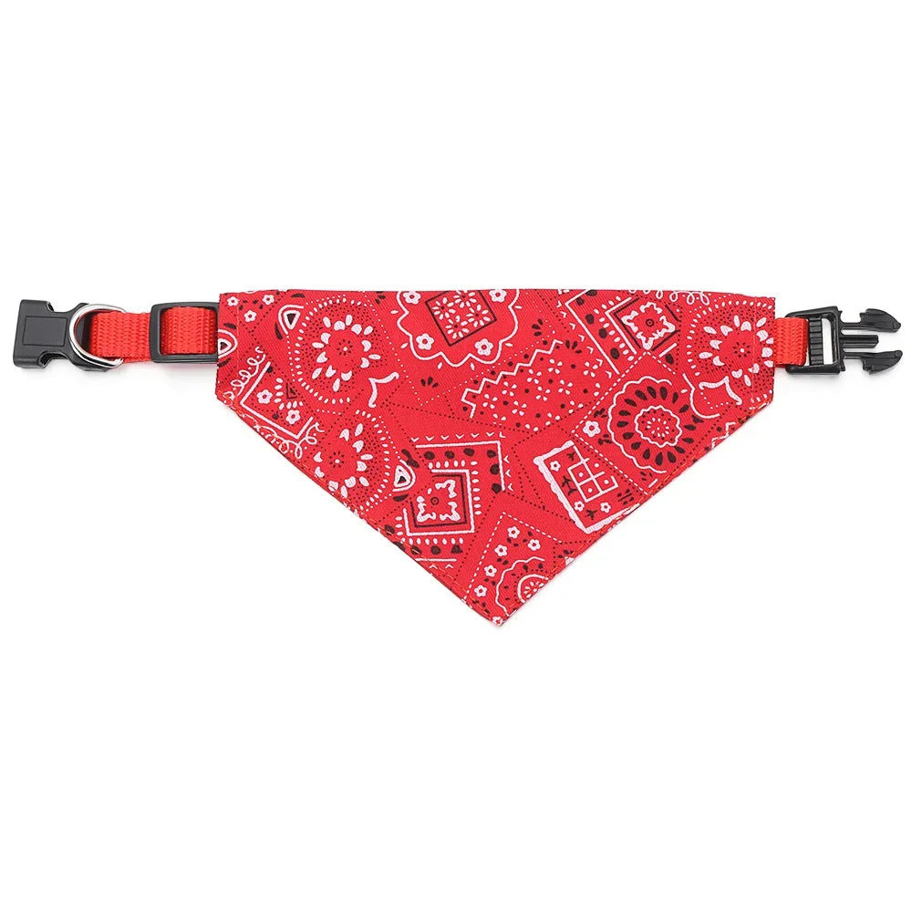 Adjustable Pet Puppy Cat Scarf For Cat Small Medium Large Dogs Bandana Collar Birthday Party Dress Up Pet Accessories