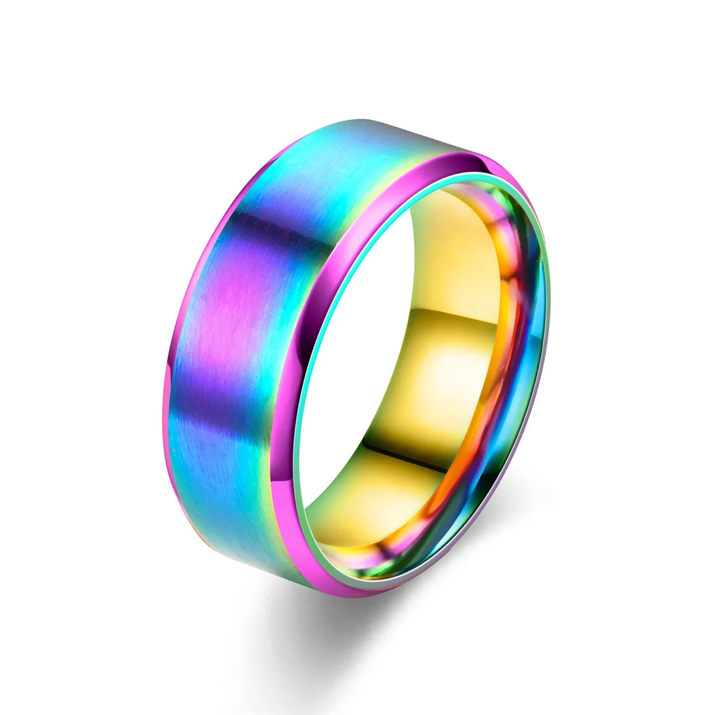 8mm Tungsten Wedding Band Ring Brushed